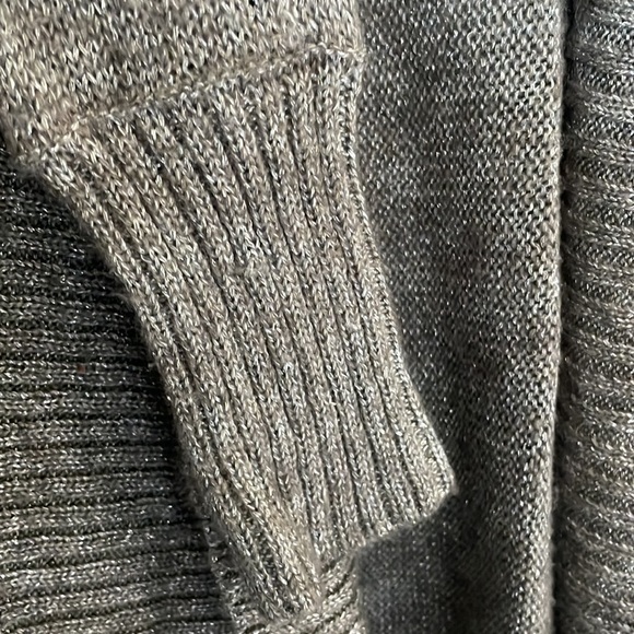 Grey and metallic silver Calvin Klein Jeans cardigan - Picture 2 of 5